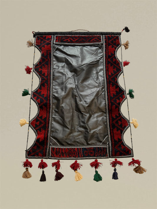 Handmade Afghan Rug Mirror Frames – Boho Wall Décor