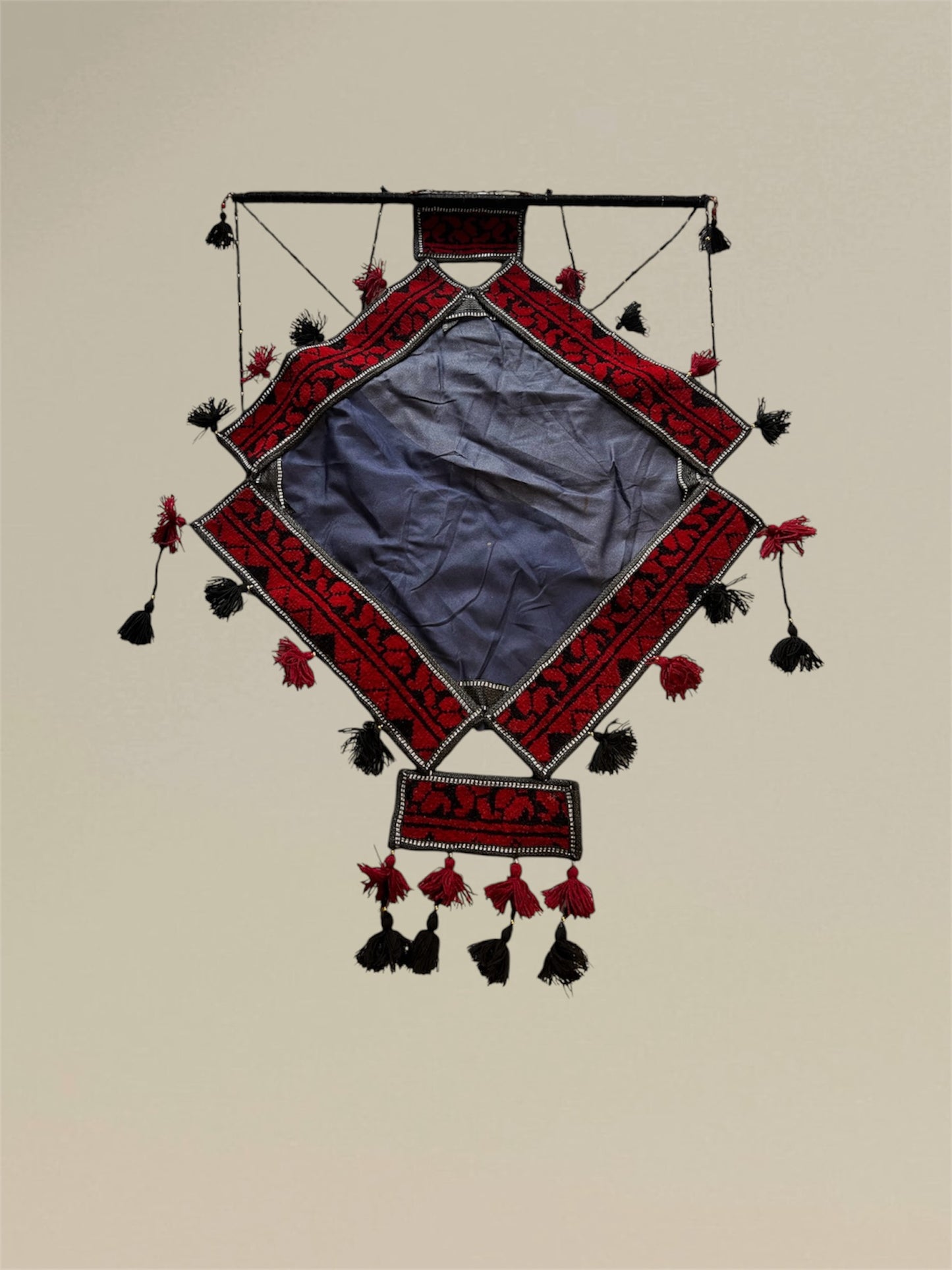 Handmade Afghan Rug Mirror Frames – Boho Wall Décor