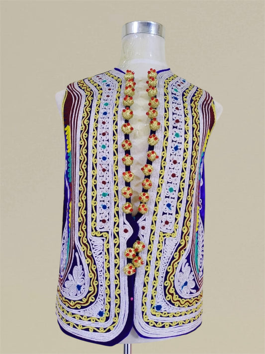 Lajward Cherma Dozi Waistcoat for Henna & Nikkah – Afghan Traditional Attire