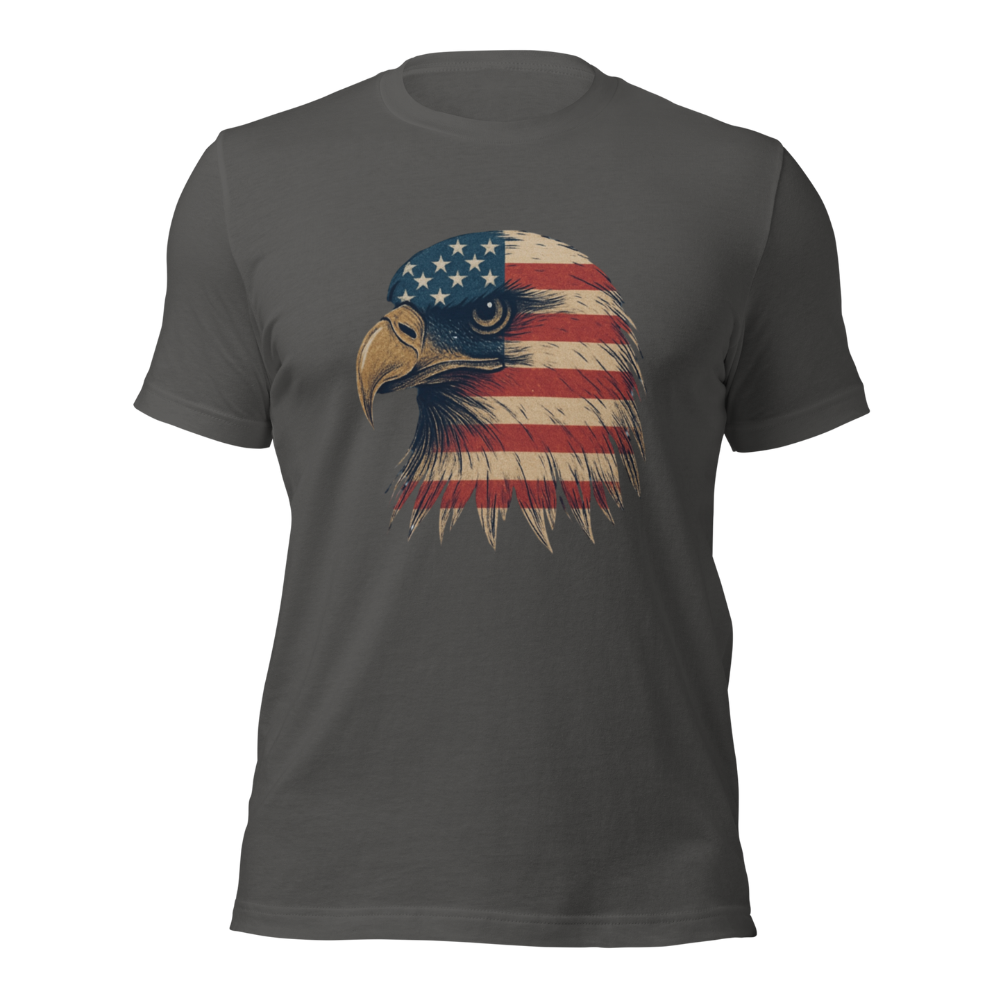 American Spirit Eagle Unisex T-Shirt – USA Flag Design