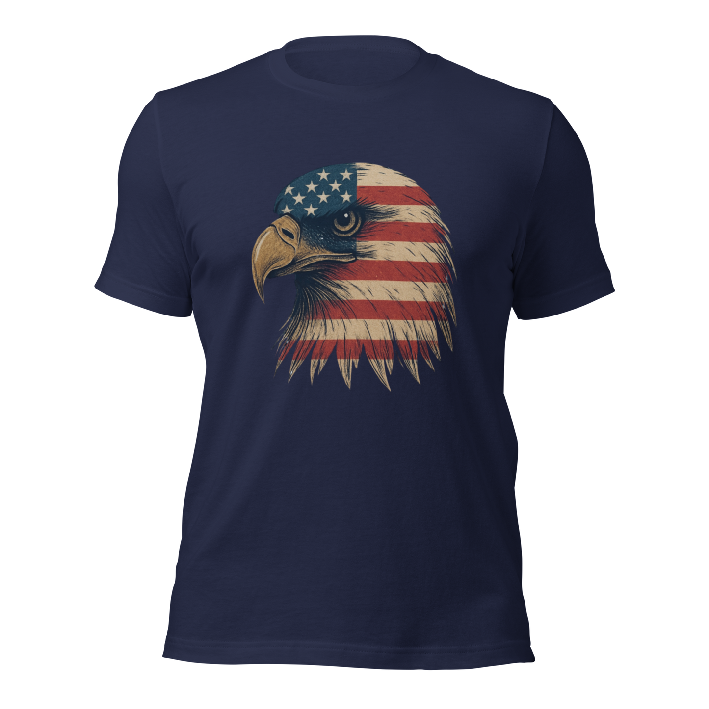 American Spirit Eagle Unisex T-Shirt – USA Flag Design