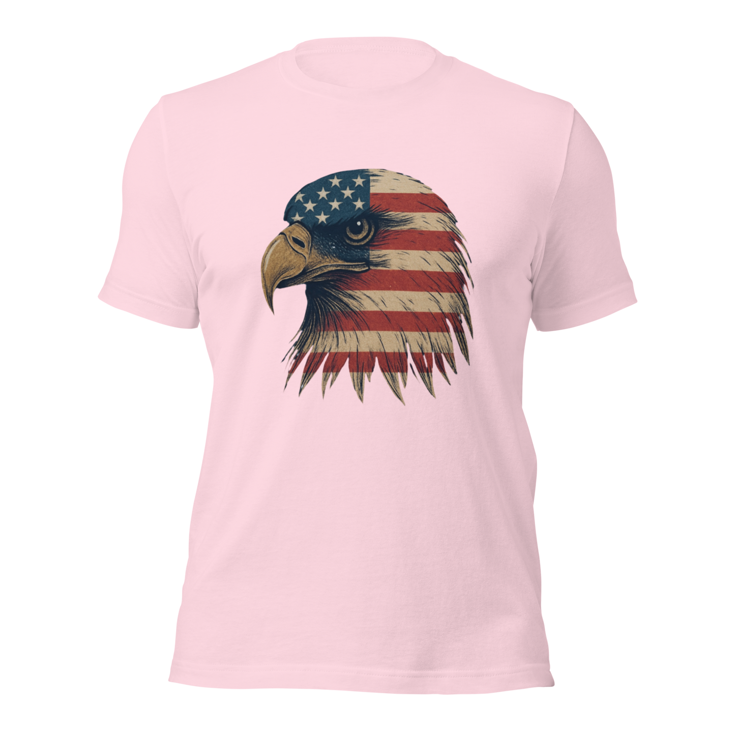 American Spirit Eagle Unisex T-Shirt – USA Flag Design