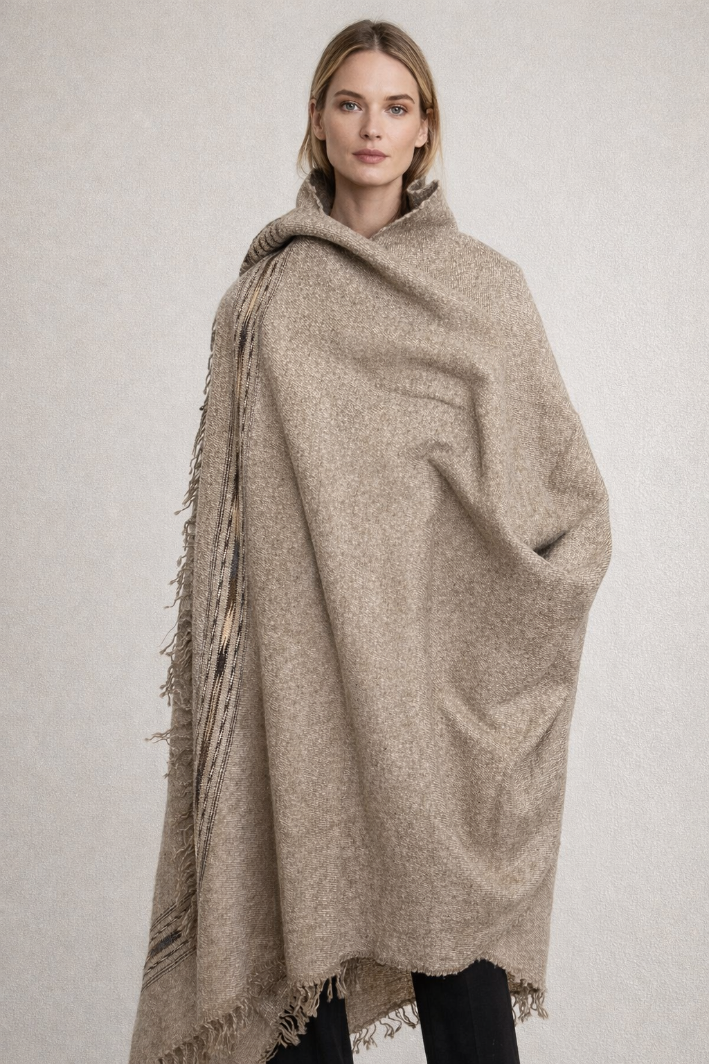 Handmade Afghan Wool Patoo – 100% Wool Shawl / Blanket (Kunar, Afghanistan)