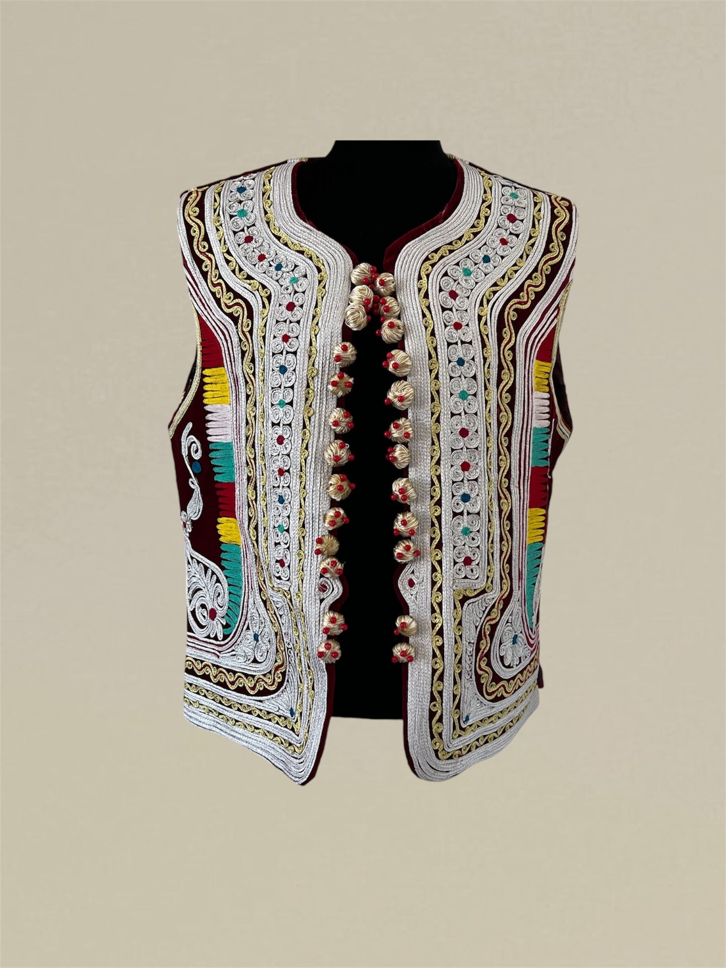 Lajward Cherma Dozi Waistcoat for Henna & Nikkah – Afghan Traditional Attire