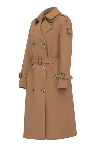 Women's Double-Breasted Trench Coat