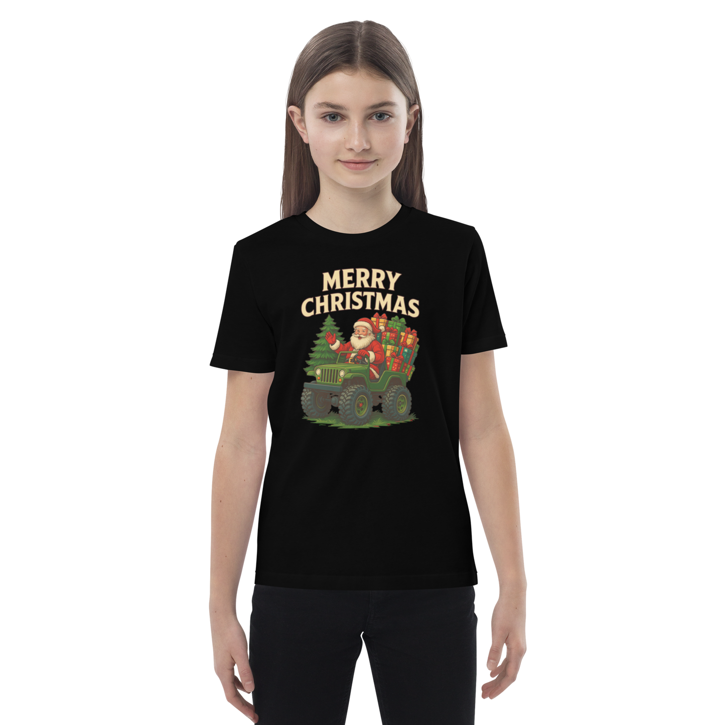 Merry Christmas Kids’ Organic Cotton T-Shirt