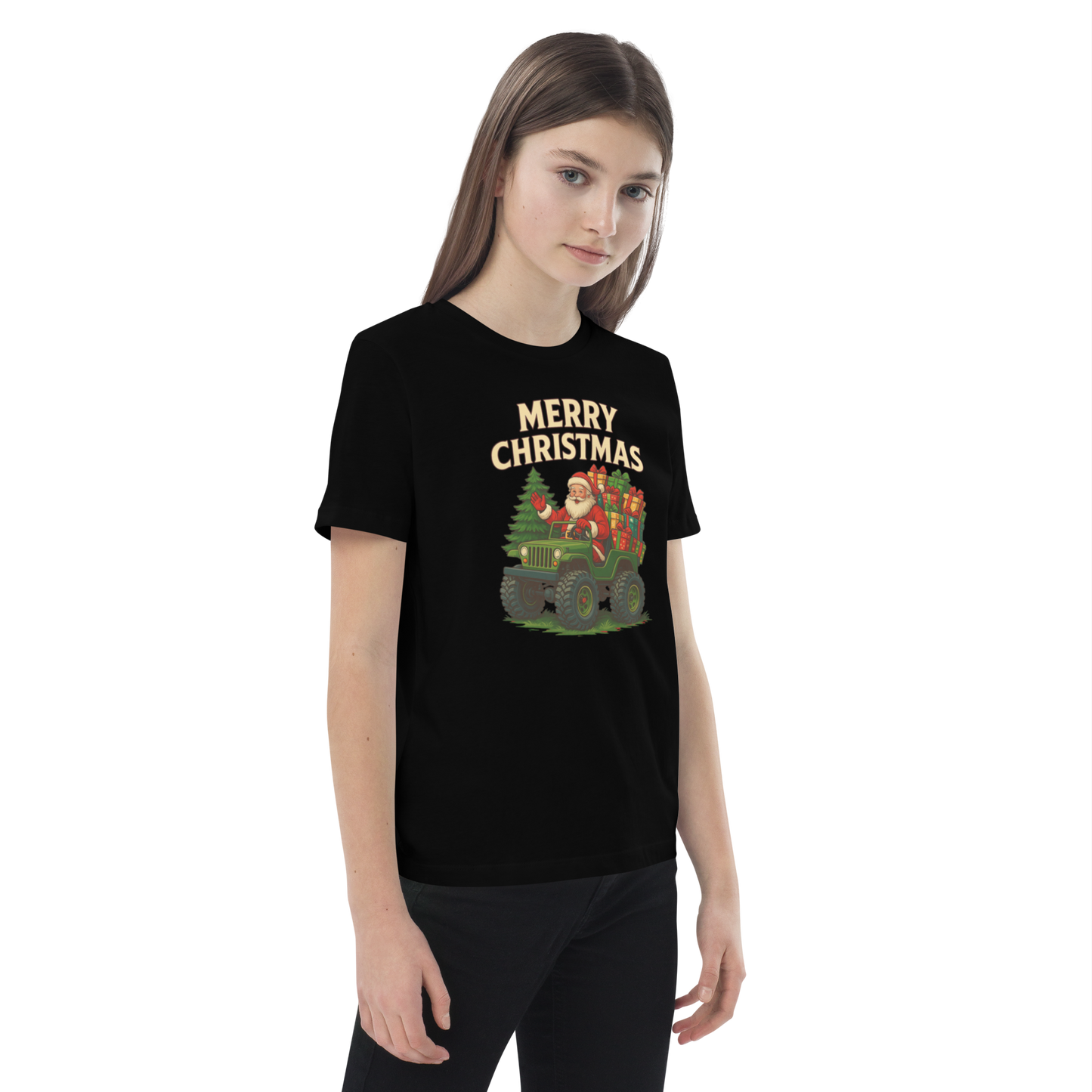 Merry Christmas Kids’ Organic Cotton T-Shirt