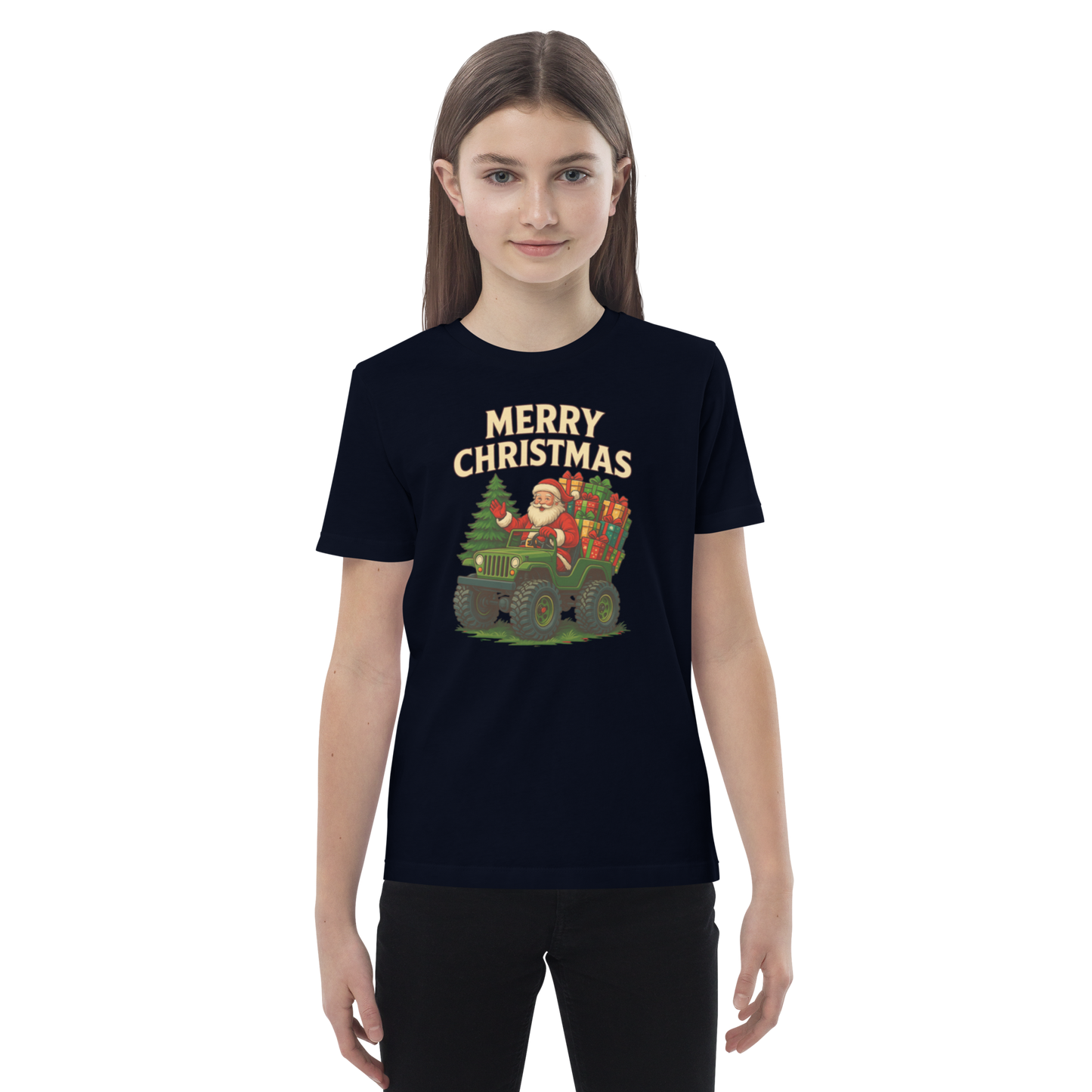 Merry Christmas Kids’ Organic Cotton T-Shirt