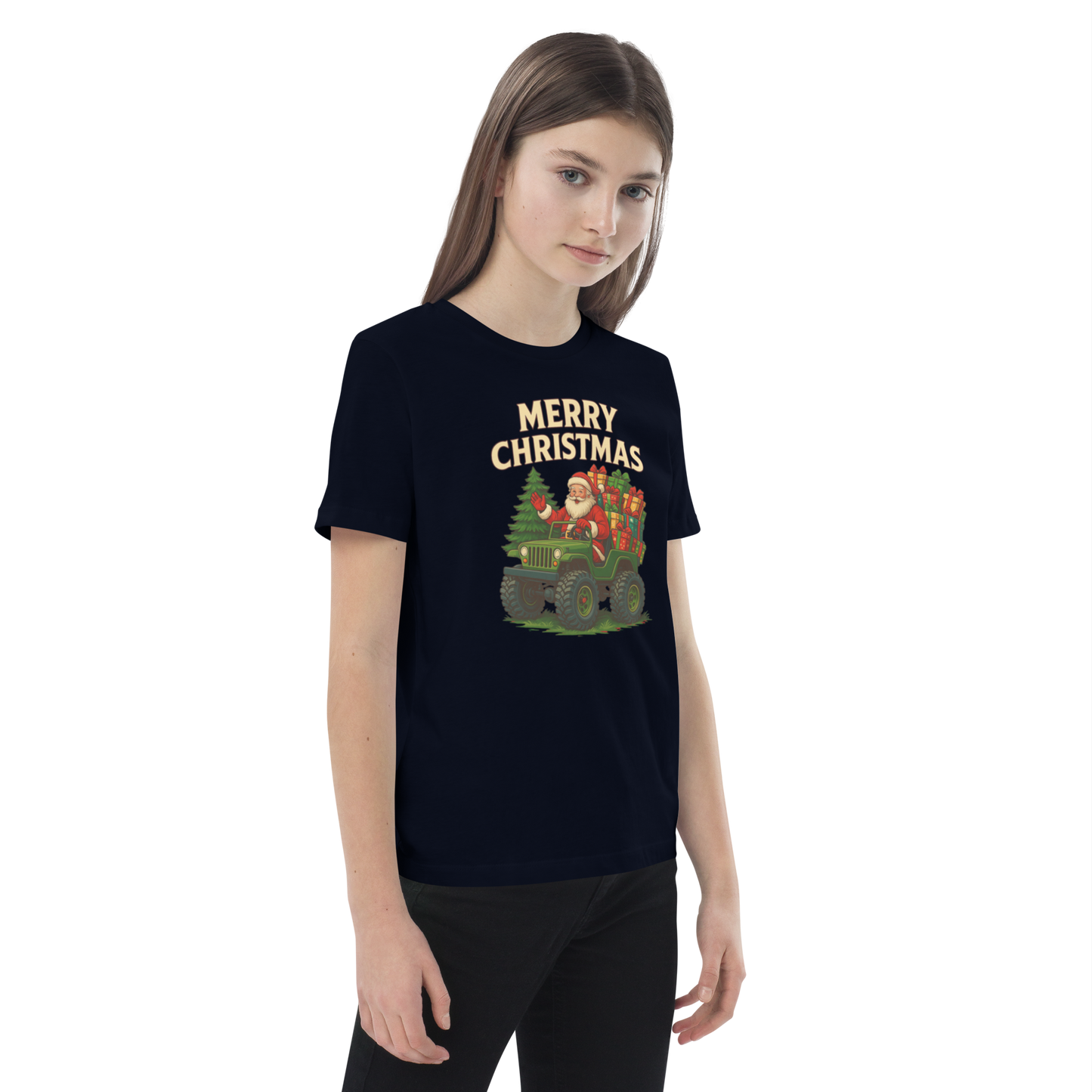 Merry Christmas Kids’ Organic Cotton T-Shirt