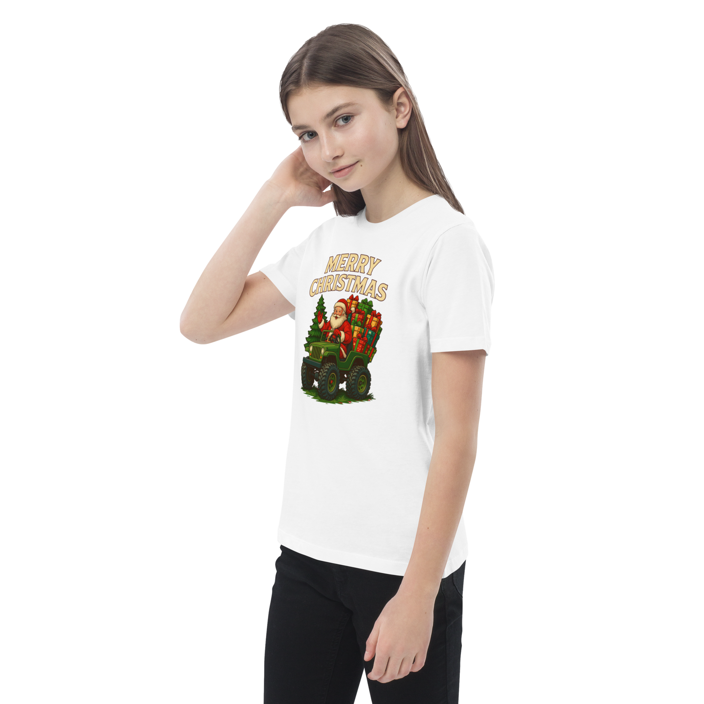 Merry Christmas Kids’ Organic Cotton T-Shirt